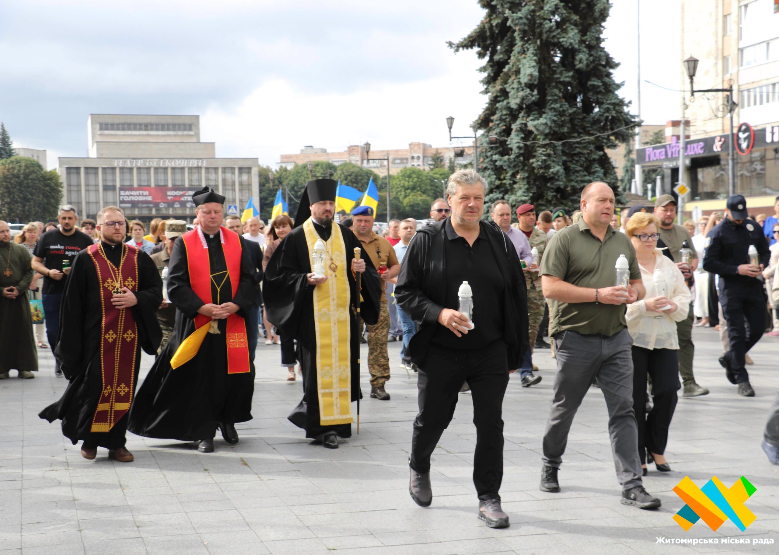 Житомир: Пам'ять Героїв-добровольців та Цівільного Спротиву, що загинули в полоні.