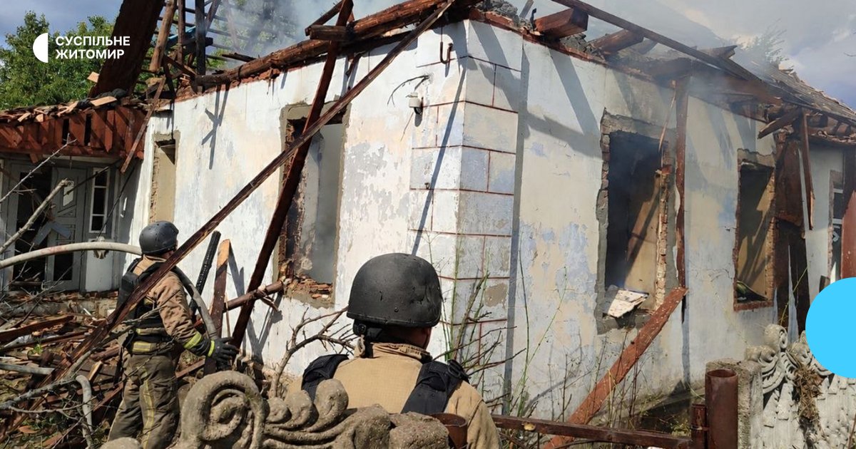 Дрон атакував Овруцьку громаду: постраждала цивільна забудова.